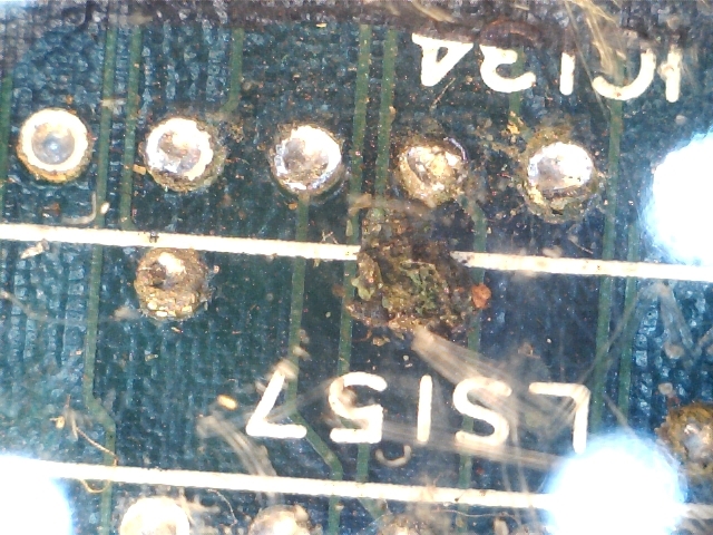 corroded pad